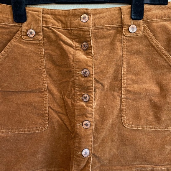 Forever 21 Corduroy Button Front Mini Skirt Size M - Picture 6 of 6